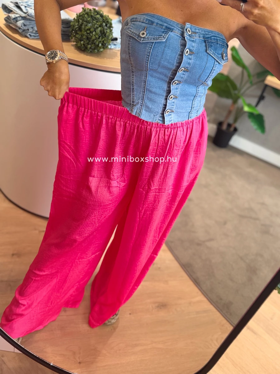 ANI gumis derekú szatèn nadrág