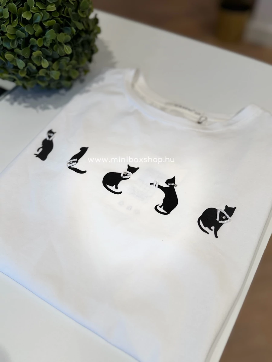 CAT Walk pamutfelső