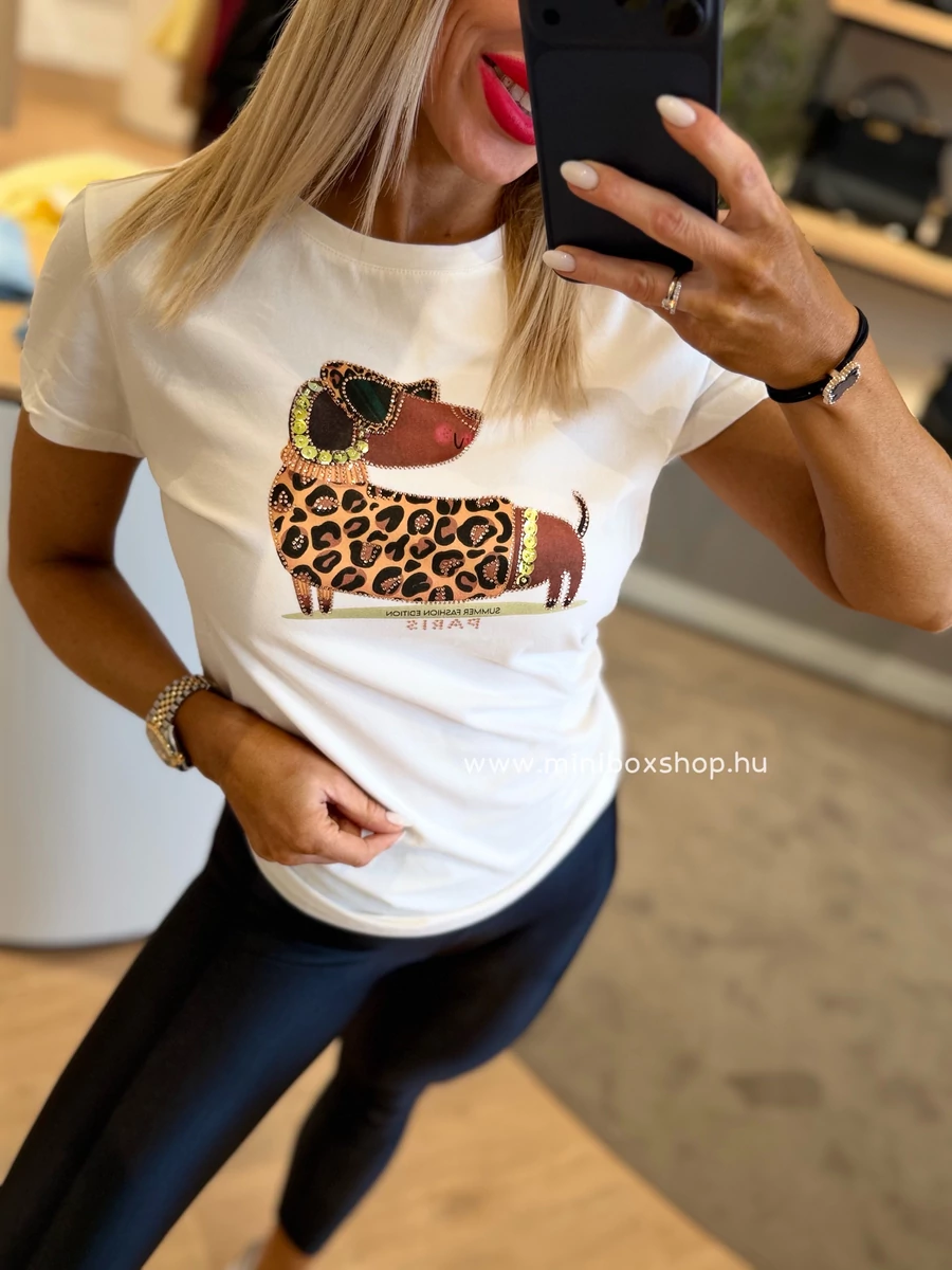 TACSI with sunglass felső - 95% pamuttal