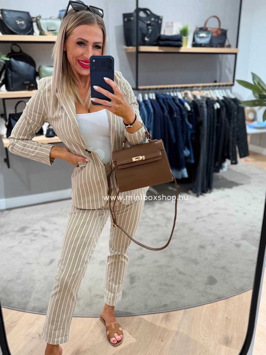 STEFFI csíkos elasztikus blézer