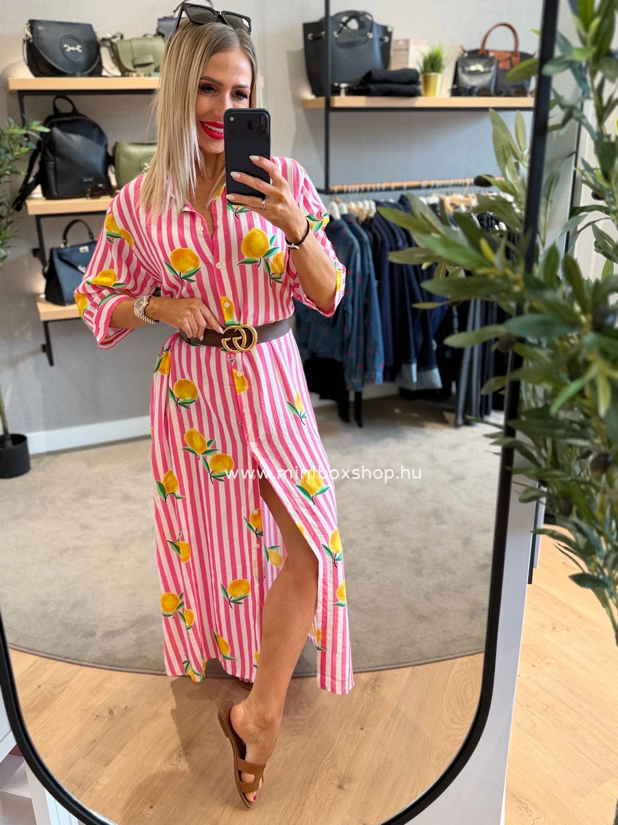 ROSE Lime maxiruha - anyagával megegyező övvel