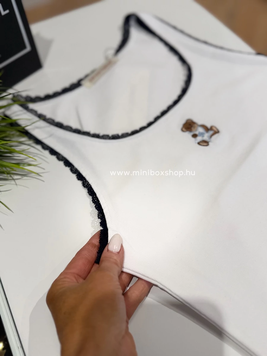 TEDDY atlèta - csipkès szèlekkel