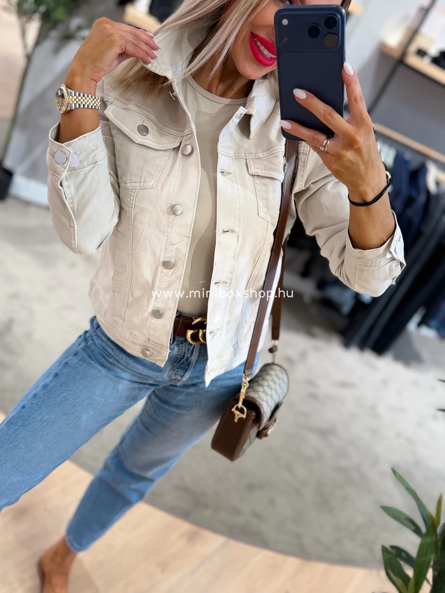 ANNA elasztikus farmerkabát