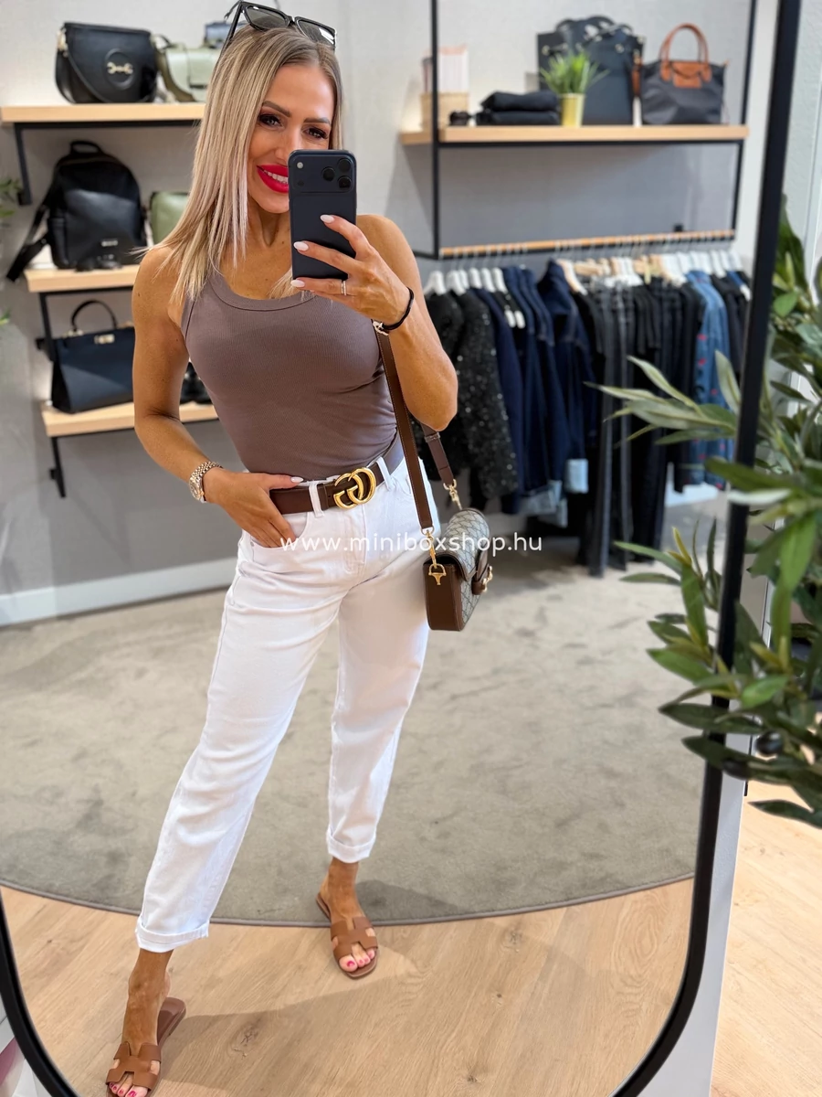 MANNA White MOM farmernadrág