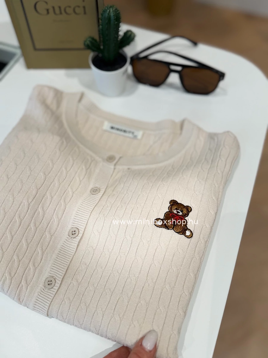 TEDDY csavartmintàs tavaszi kardigán