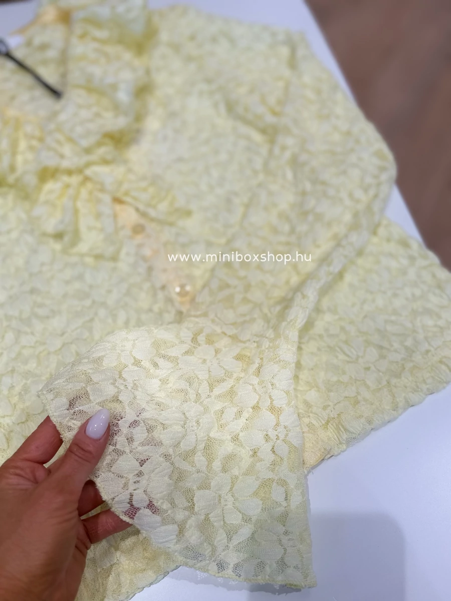 LUMINA puha - csipke kardigánfelső