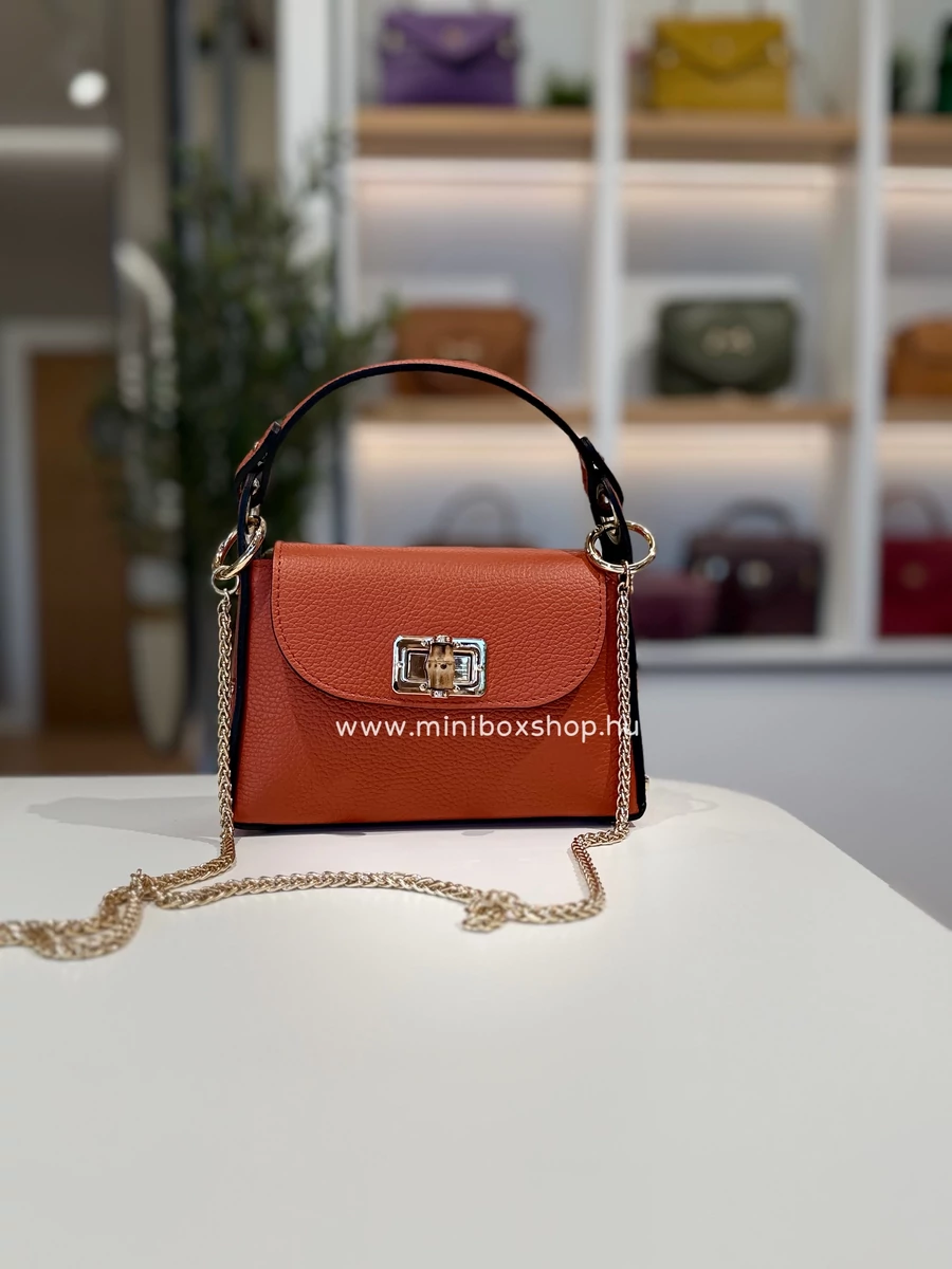 CAT táska - valódi bőrből - lánccal