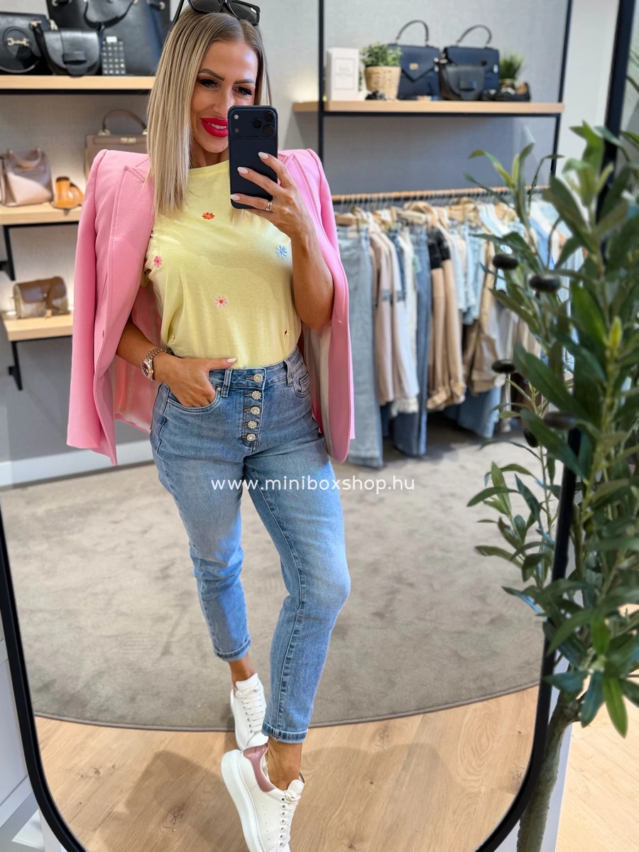 ANTONIA Mom farmernadrág - extra gombokkal