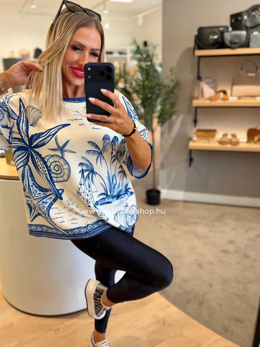 MEDITERRAN mintás felsőrész