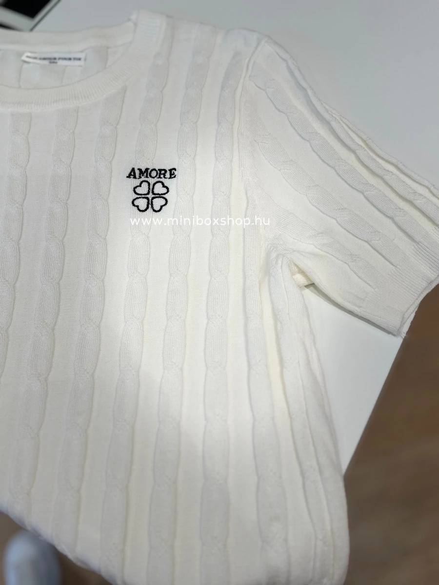 AMORE csavartmintás felső