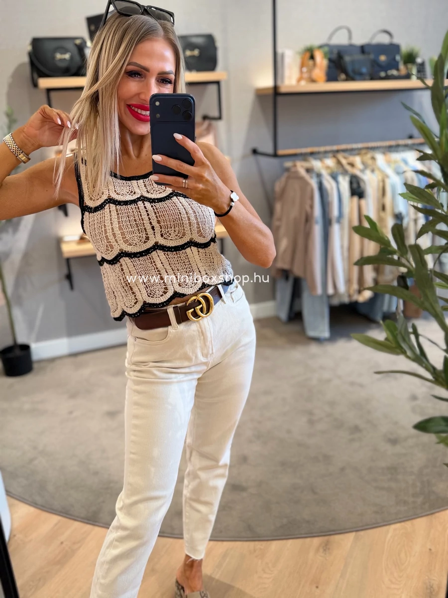 TIA horgolt felsőrész