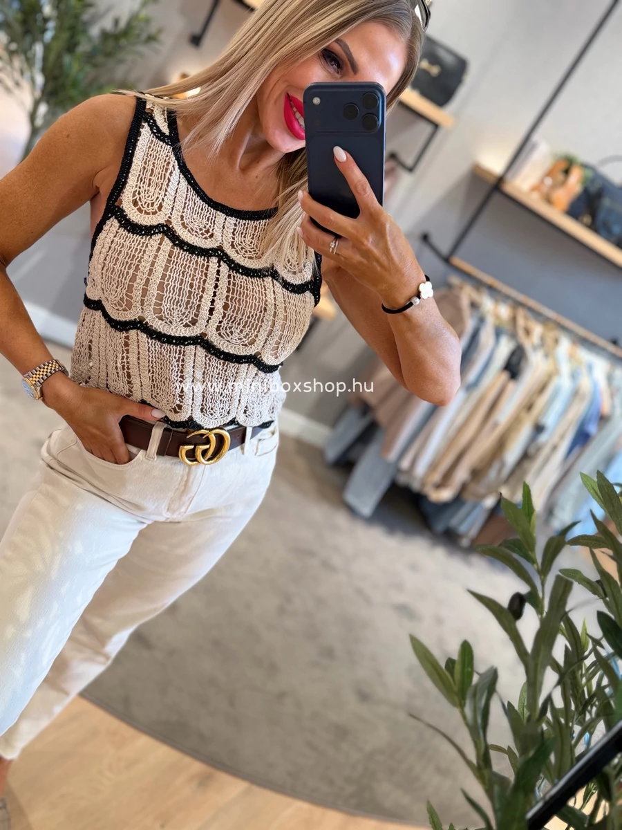 TIA horgolt felsőrész