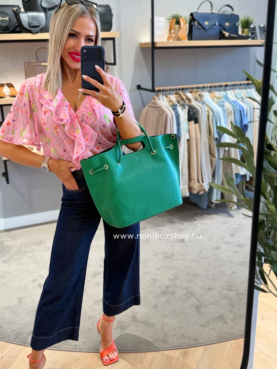 MINA Flowers felső - fodorral