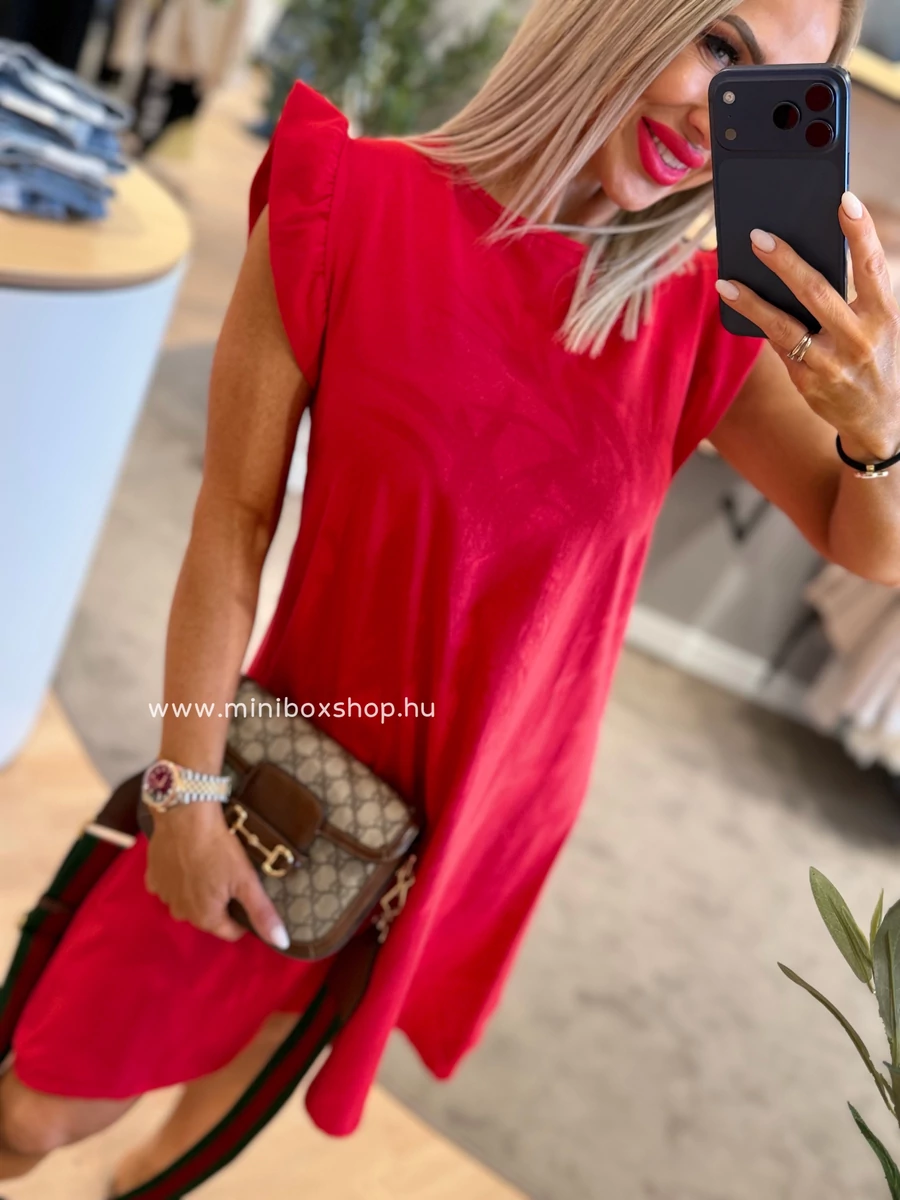 OLÍVIA fodros ujjatlan ruha