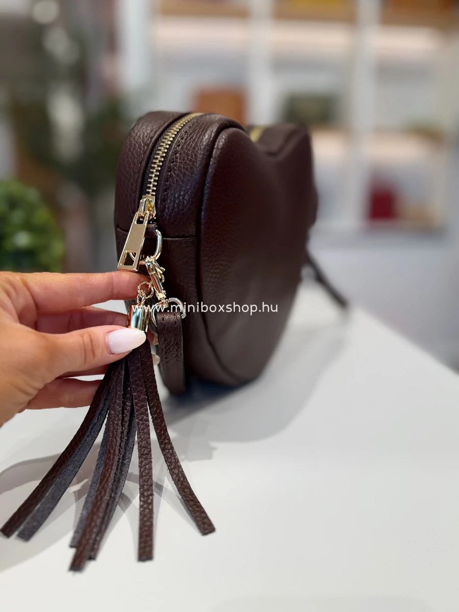 LOVE formavilágú - valódi marhabőr táska