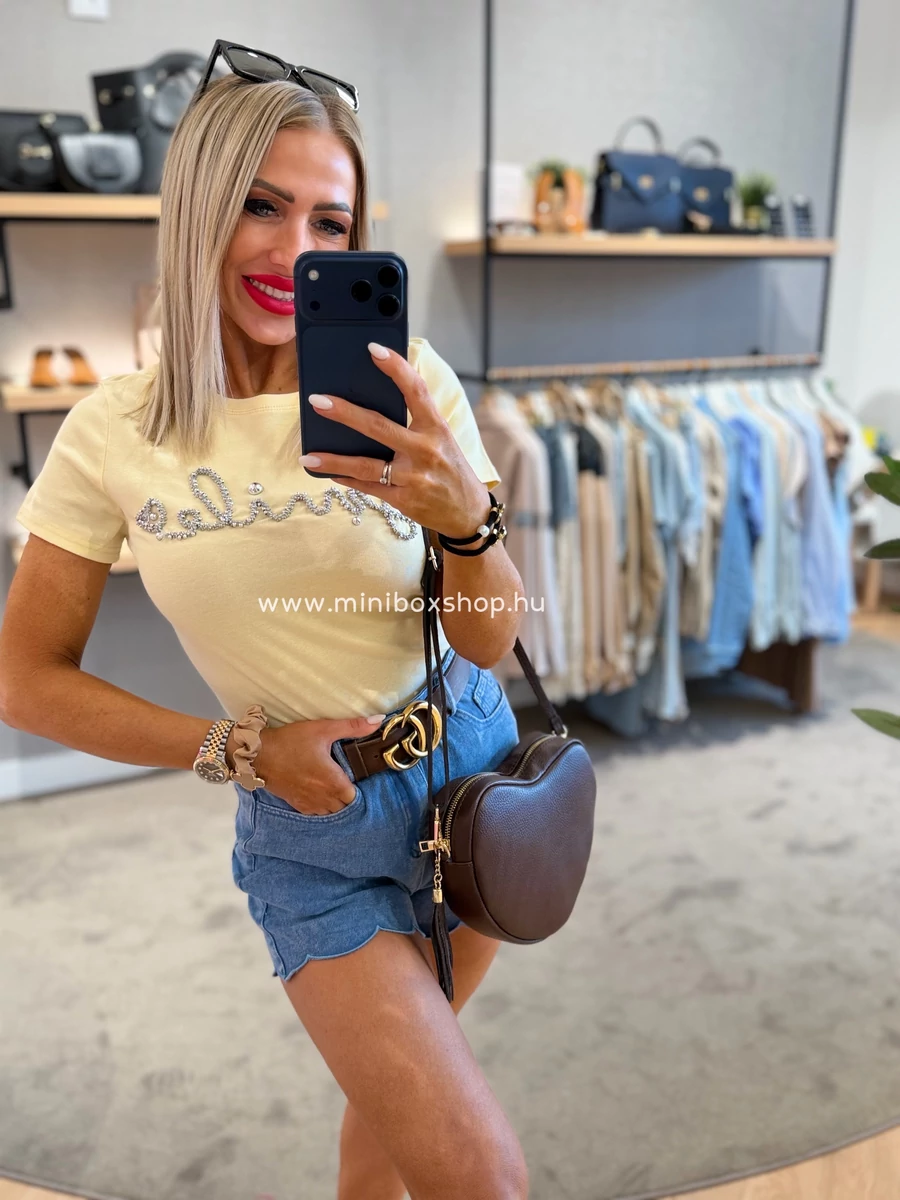 SMILE gyöngyös pamutfelső