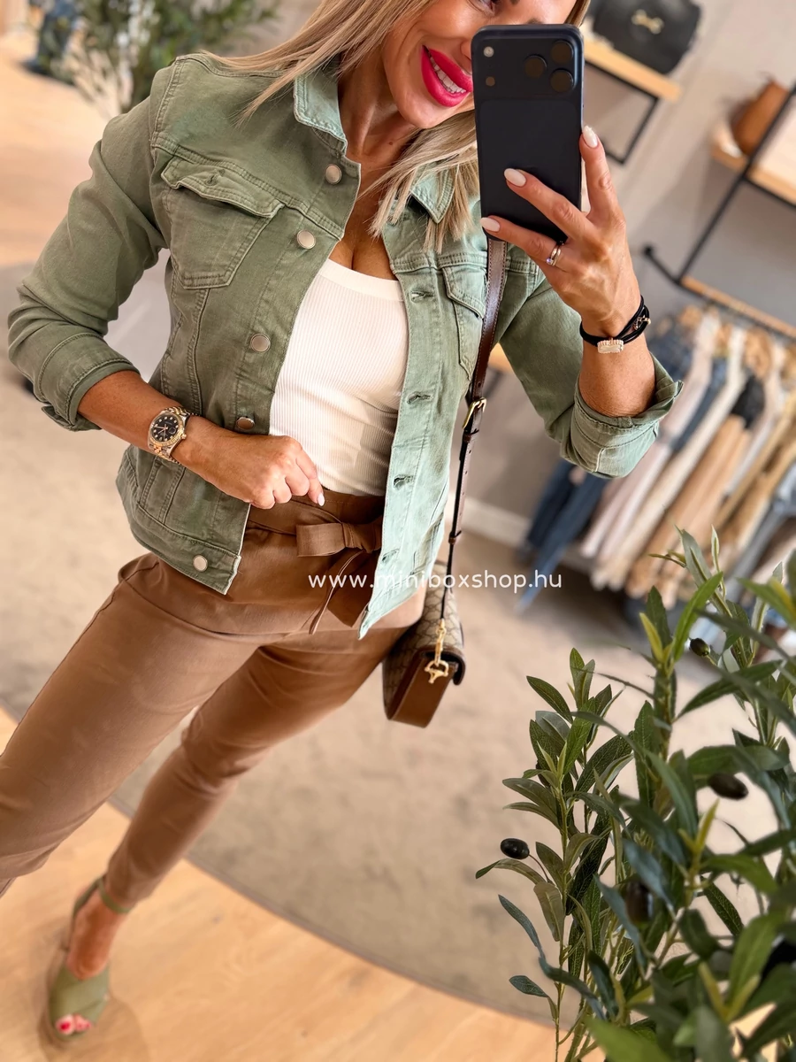 ANNA elasztikus farmerkabát