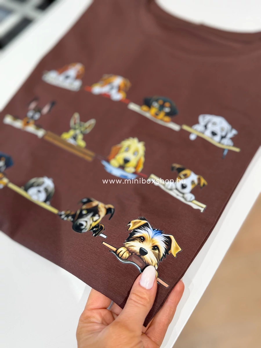 DOGS LOVer pamutfelső