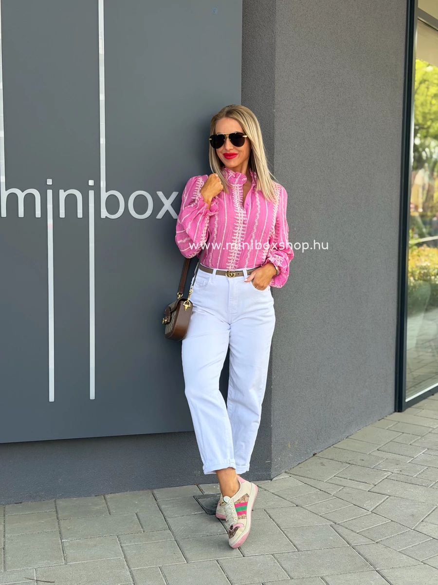 CRISTINE hímzett mintás ing