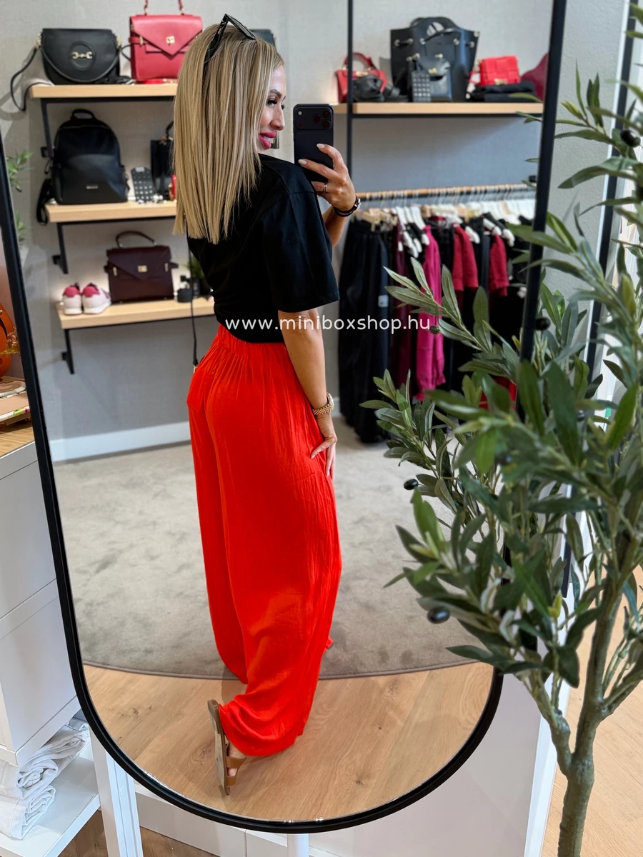 ANI gumis derekú szatèn nadrág