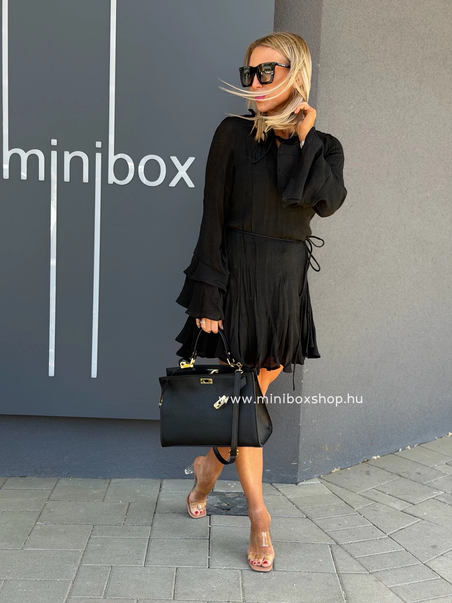 ROUGE lenge fekete ruha 