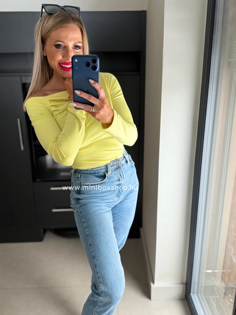 SASHA basic ejtett vállú felső