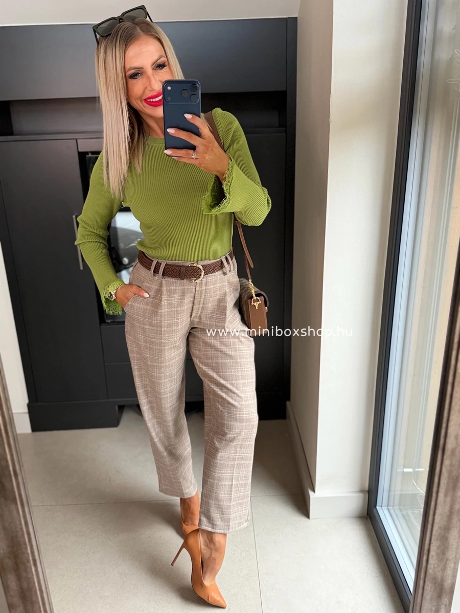 NELA nadrág - fonott övvel