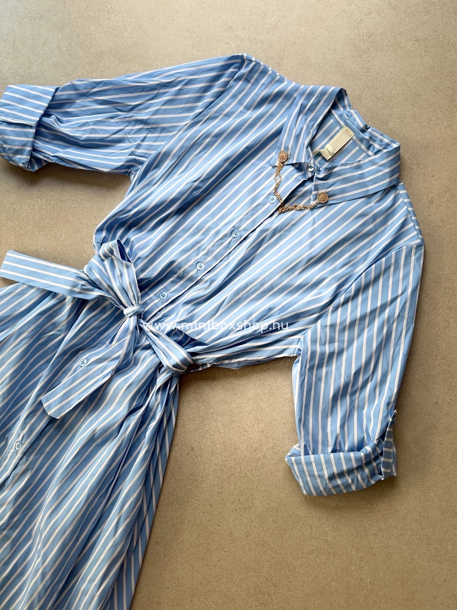 STEFFI csíkos ruha - “nyaklánccal”