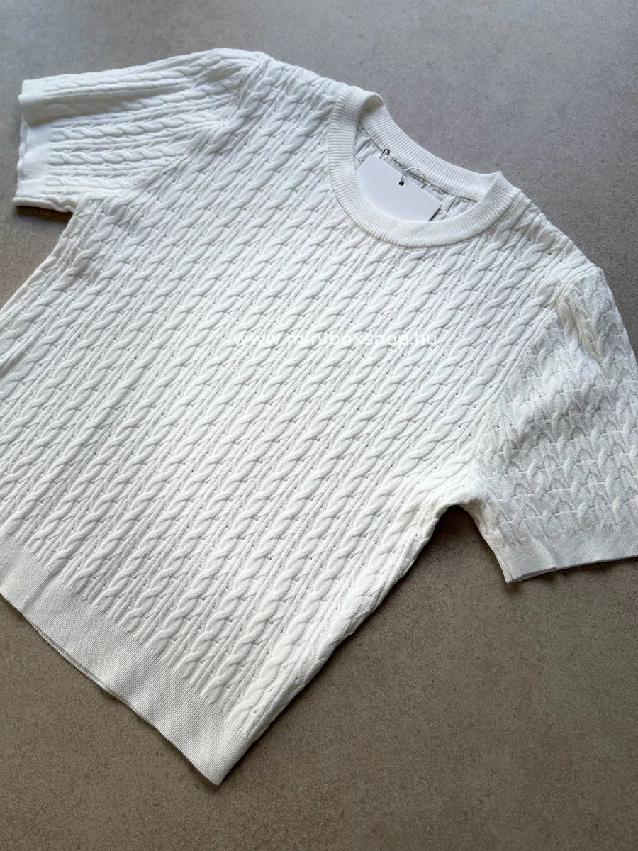 YANa csavartmintás basic felső