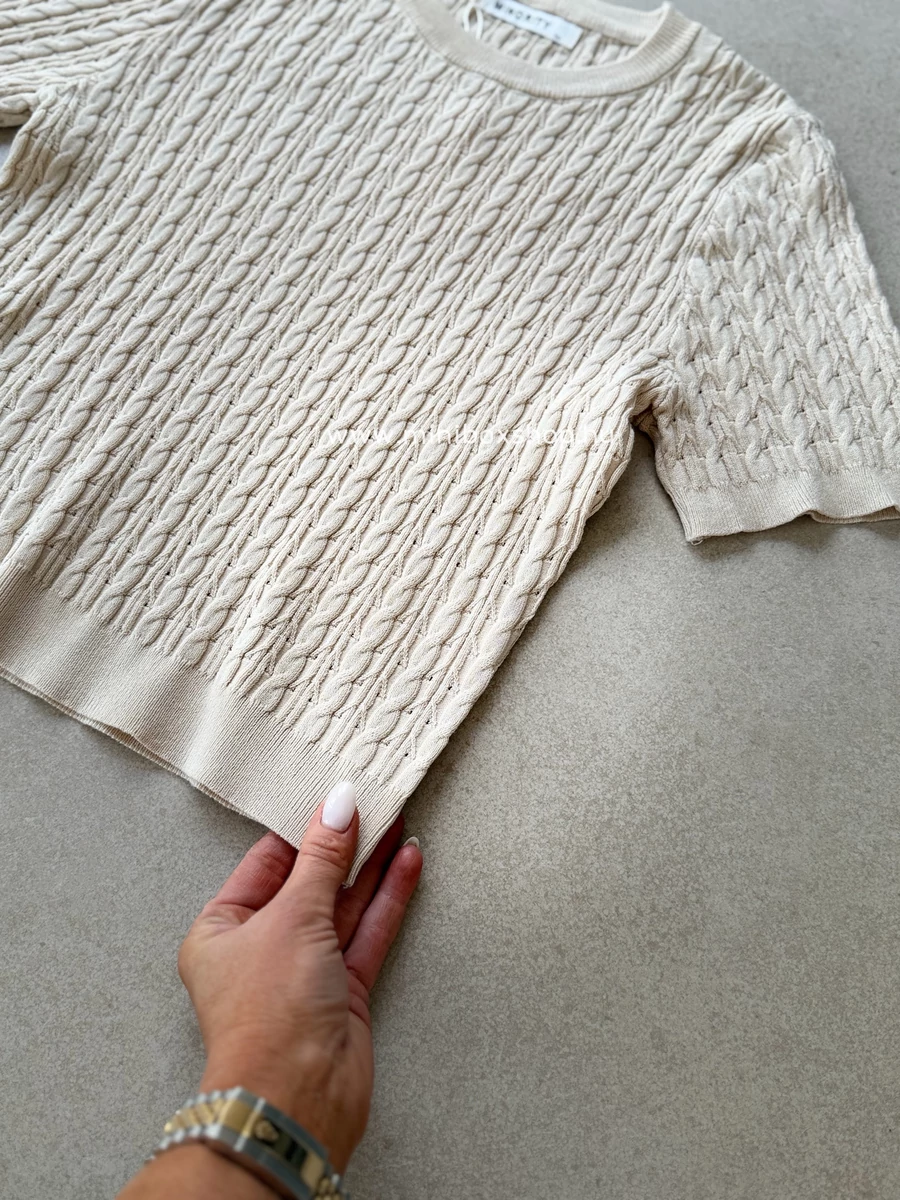 YANa csavartmintás basic felső