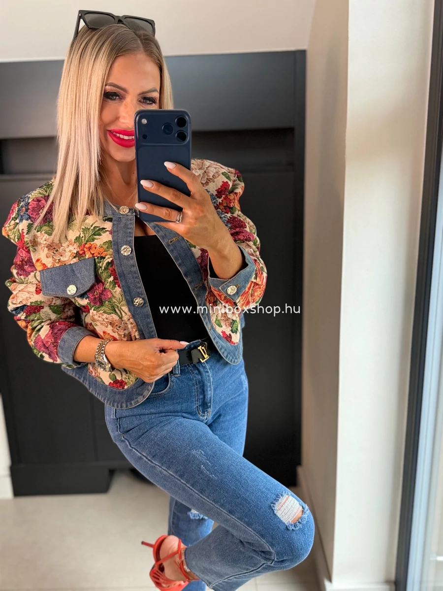 TROPIC extra mintàs bélelt kabátka - farmerrel